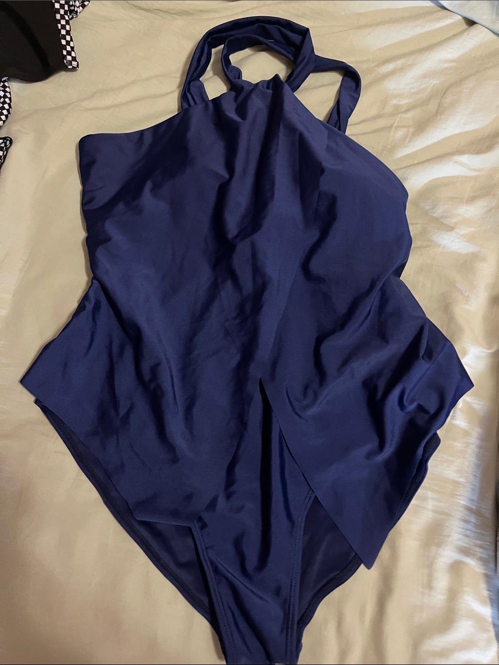 Classic Navy Girls' One-Piece Swimsuit - Navy